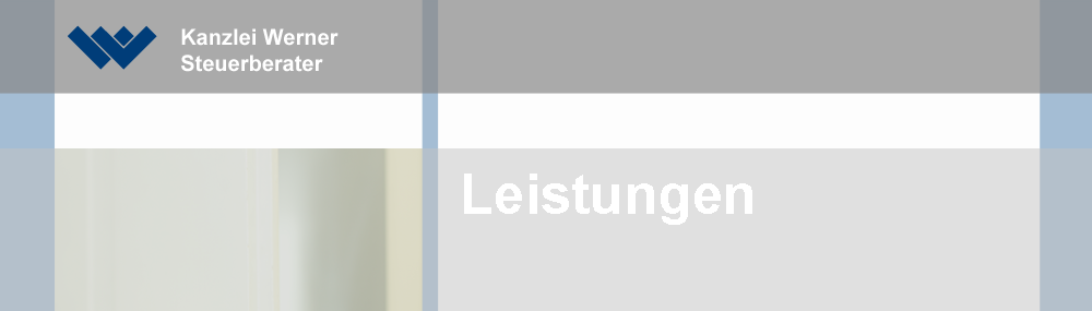 Logo von Steuerberater Werner und Start der Leistungen-Seite